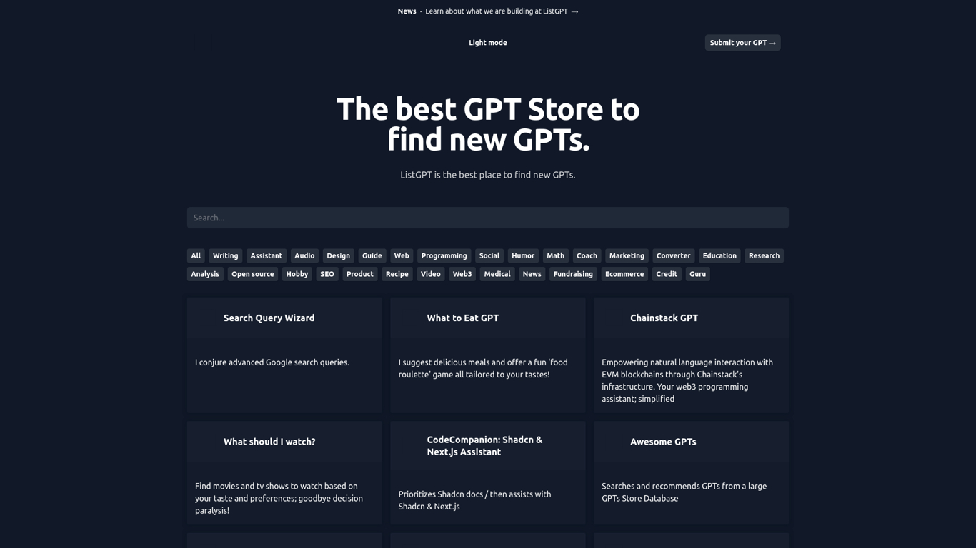 Thumbnail image for ListGPT
