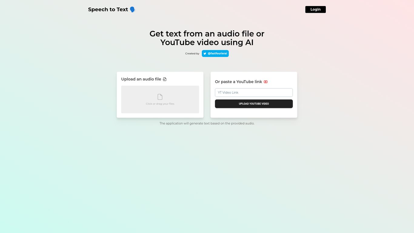 Speech to Text