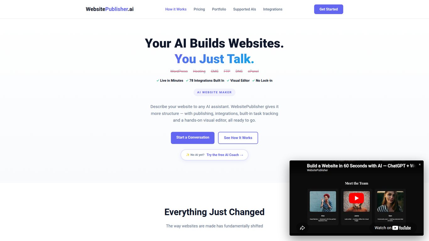 WebsitePublisher AI