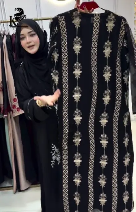 Tanisha Koti Embroidery Borkha |  তানিশা কোটি এম্ব্রয়ডারি বোরখা