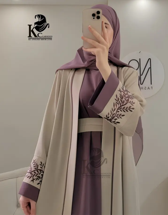 Fariha Borkha - dusty bronze/light purple