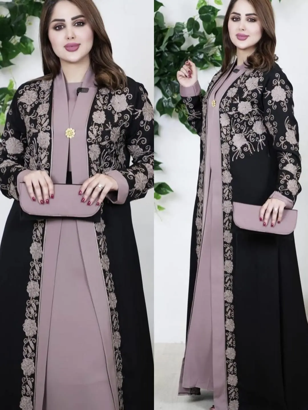 Rose pink borkha | রোজ পিংক বোরখা (Full Set)