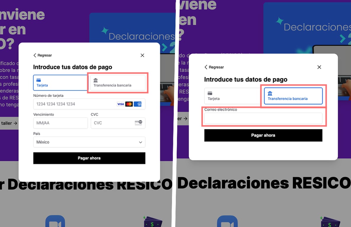 Paso 4 para hacer pago por transferencia bancaria
