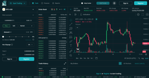 CEX.IO page - Image 0 from the project gallery