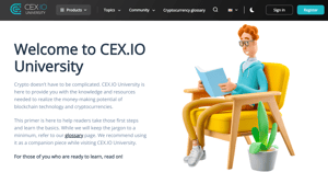 CEX.IO page - Image 3 from the project gallery