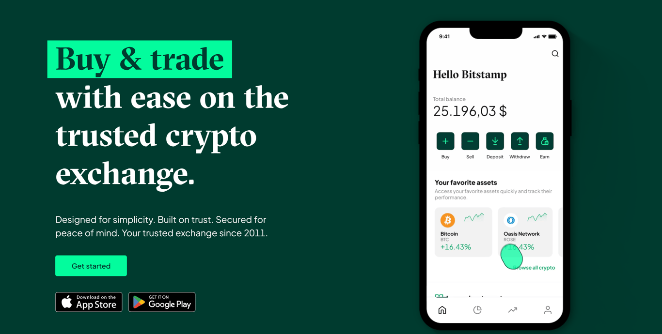 Bitstamp page - Image 1 - the project featured image