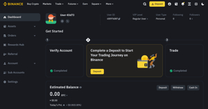 Binance page - Image 0 from the project gallery