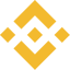 Logo of the Binance exchange inside on the exchange page