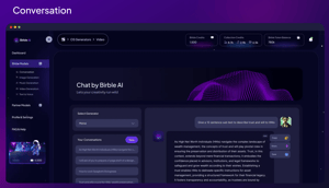 Birble AI page - Image 1 from the project gallery