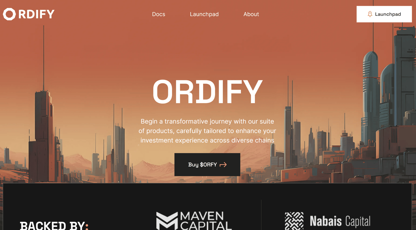 Ordify page - Image 1 - the project featured image