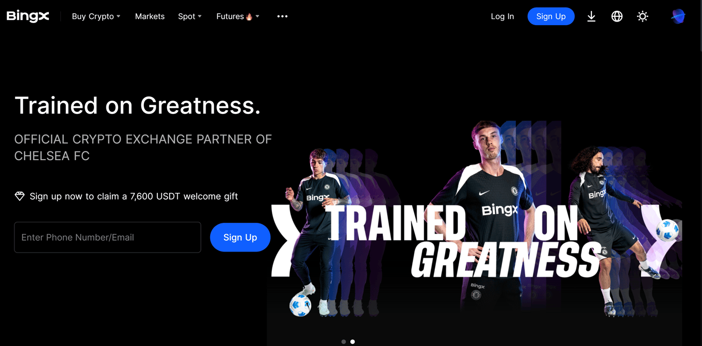 BingX page - Image 1 - the project featured image
