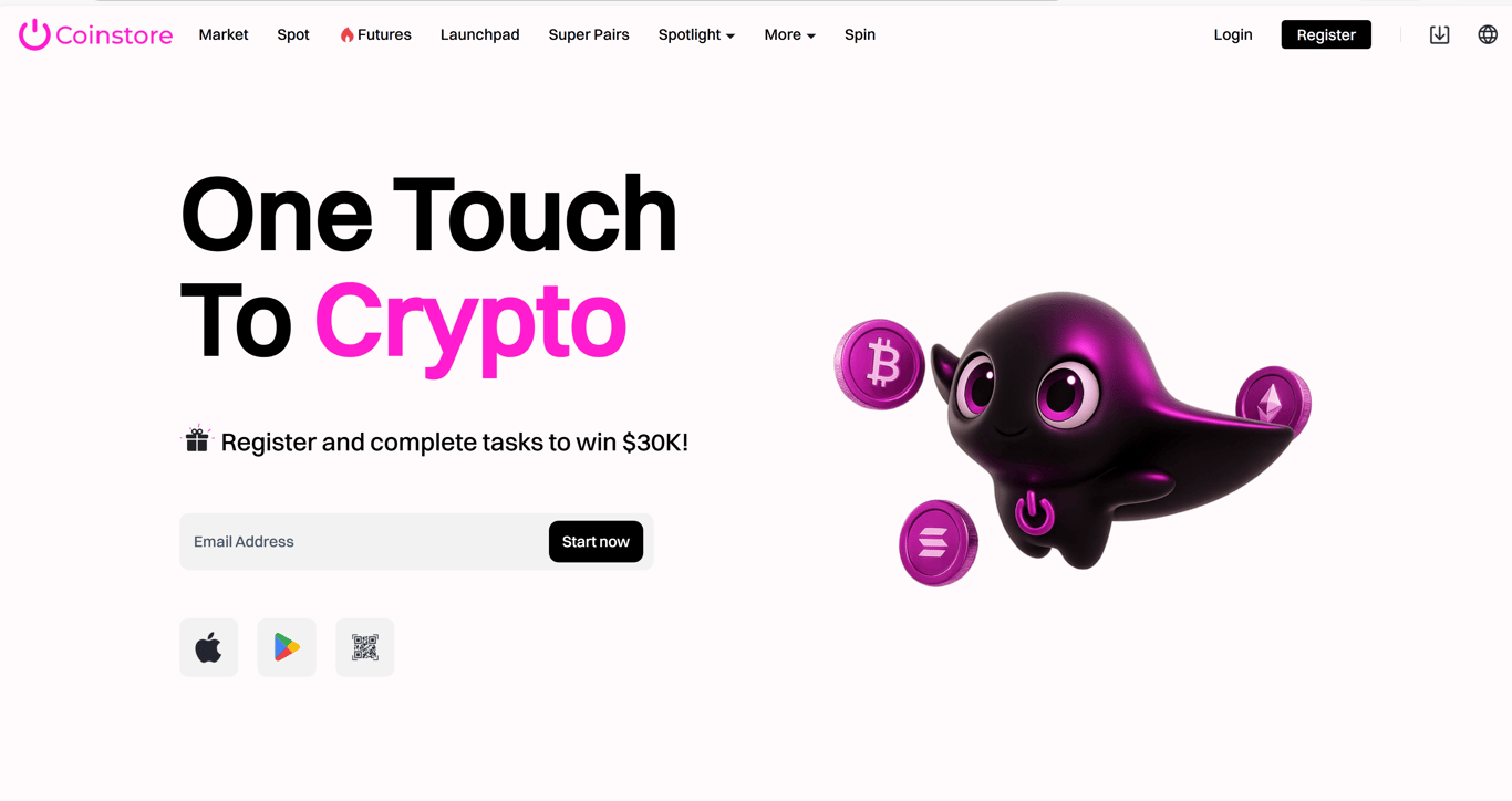 Coinstore page - Image 1 - the project featured image
