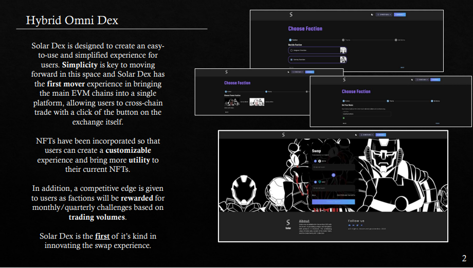 Solar DEX page - Image 1 - the project featured image