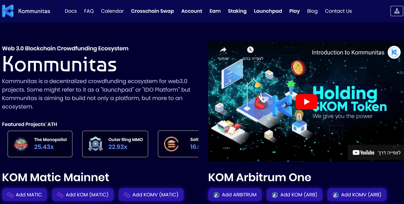 Kommunitas page - Image 1 - the project featured image