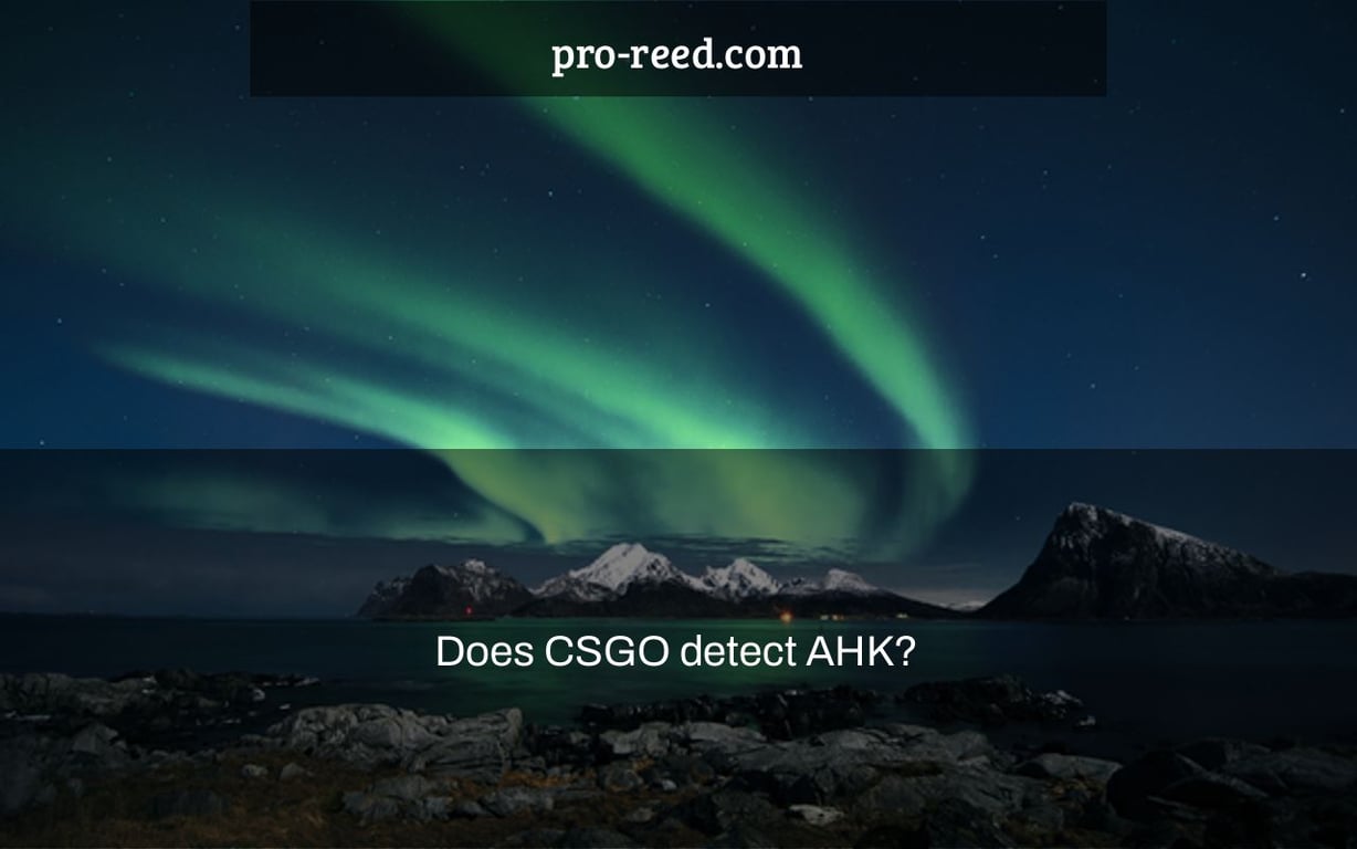 Does CSGO detect AHK?