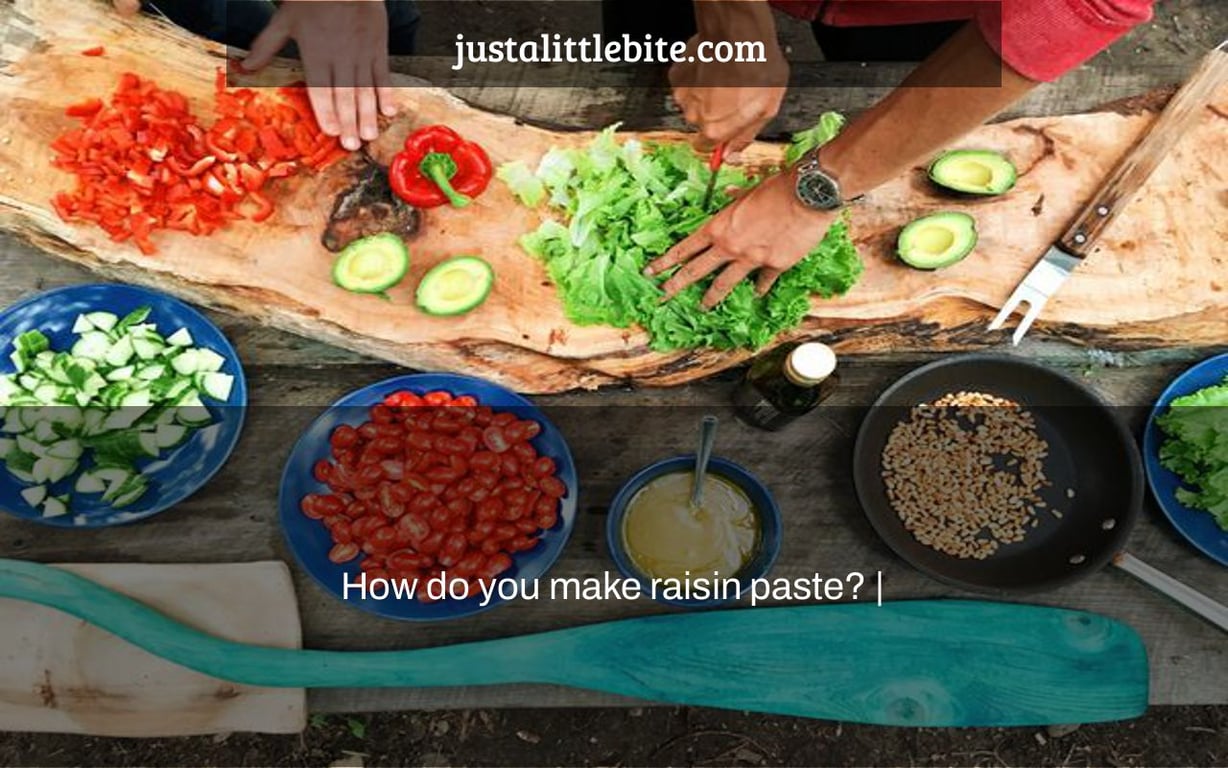 How do you make raisin paste? |