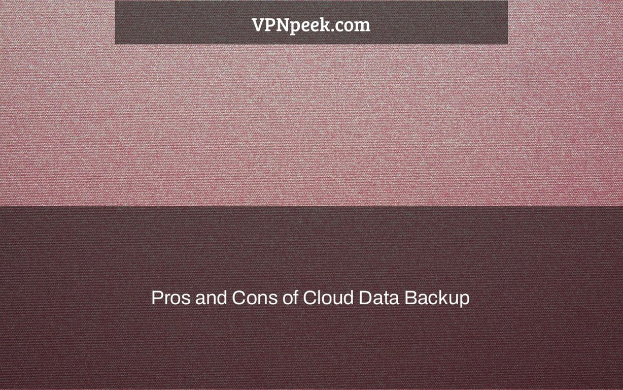 Pros and Cons of Cloud Data Backup
