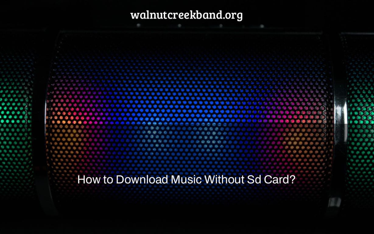 How to Download Music Without Sd Card?