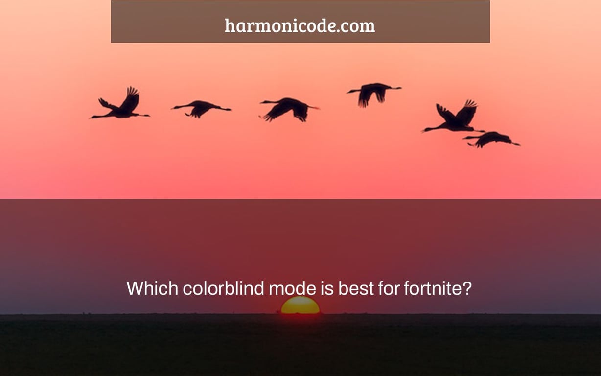 Which colorblind mode is best for fortnite?