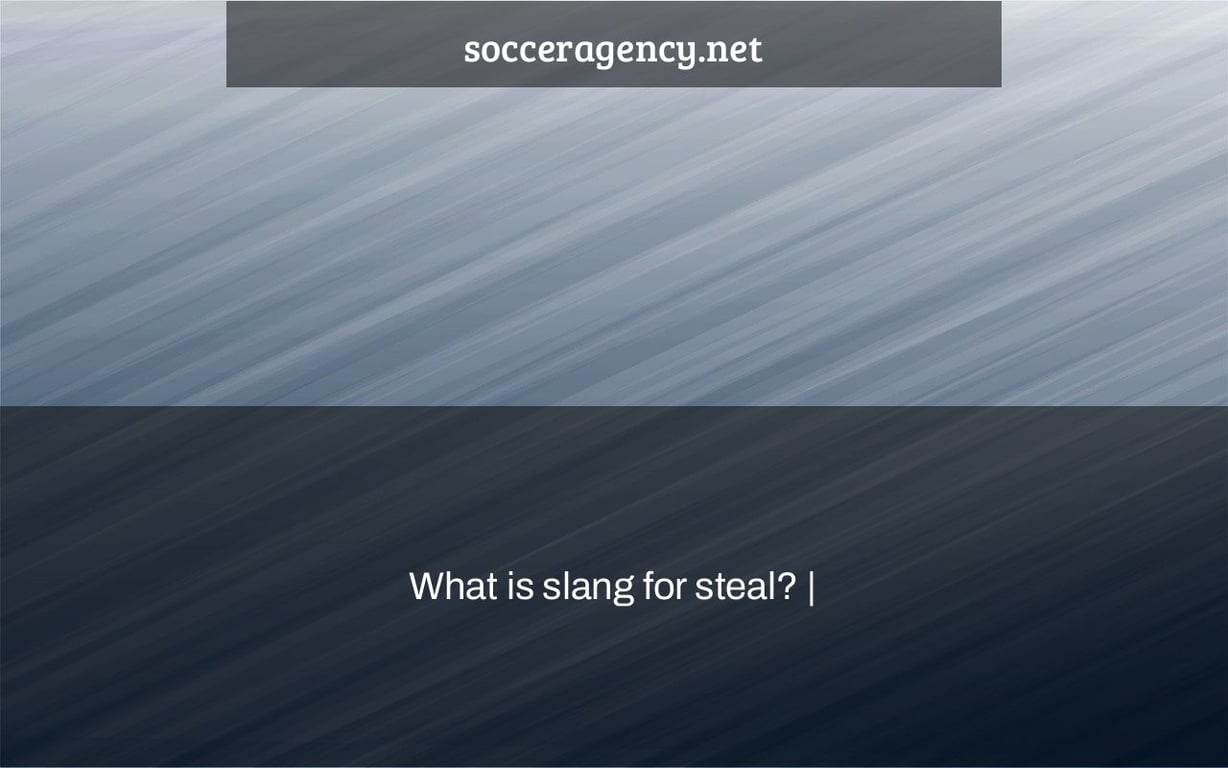 What is slang for steal? |