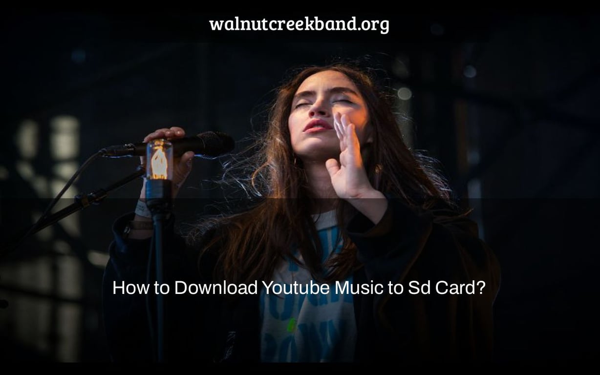 How to Download Youtube Music to Sd Card?