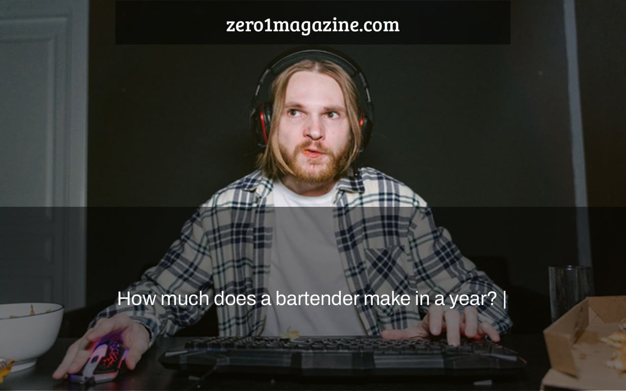How much does a bartender make in a year? |