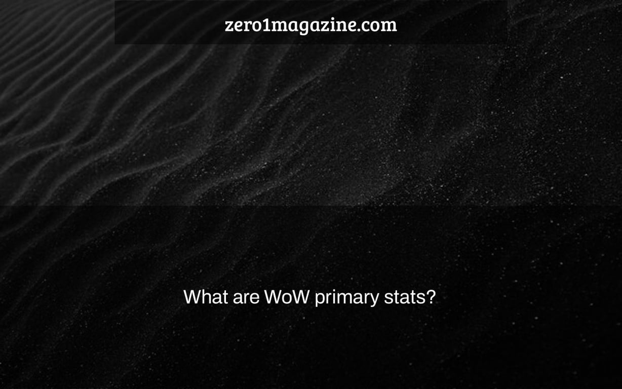 What are WoW primary stats?