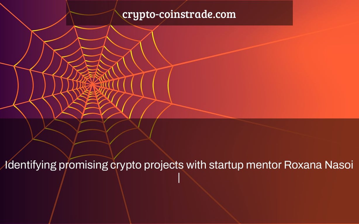 Identifying promising crypto projects with startup mentor Roxana Nasoi |