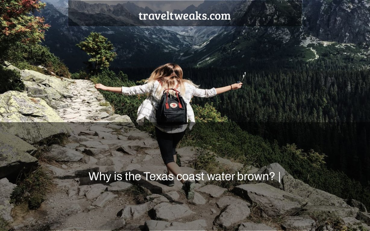 Why is the Texas coast water brown? |