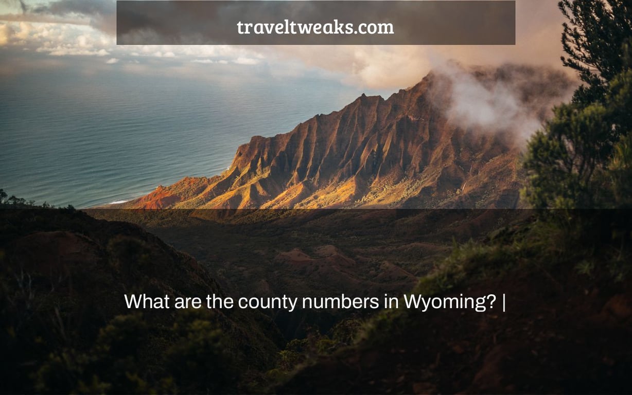 What are the county numbers in Wyoming? |