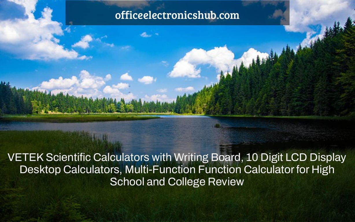 VETEK Scientific Calculators with Writing Board, 10 Digit LCD Display