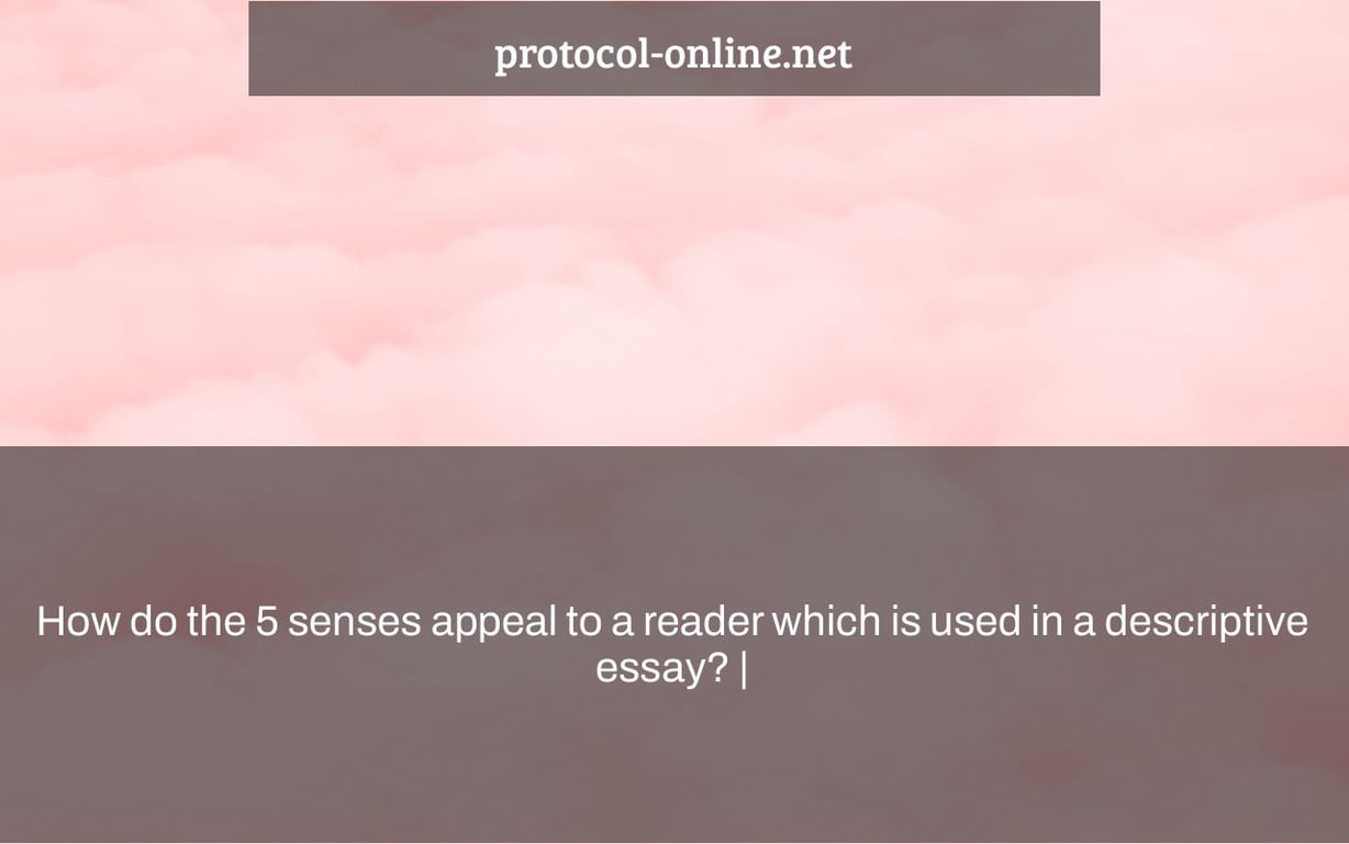 How do the 5 senses appeal to a reader which is used in a descriptive essay? |