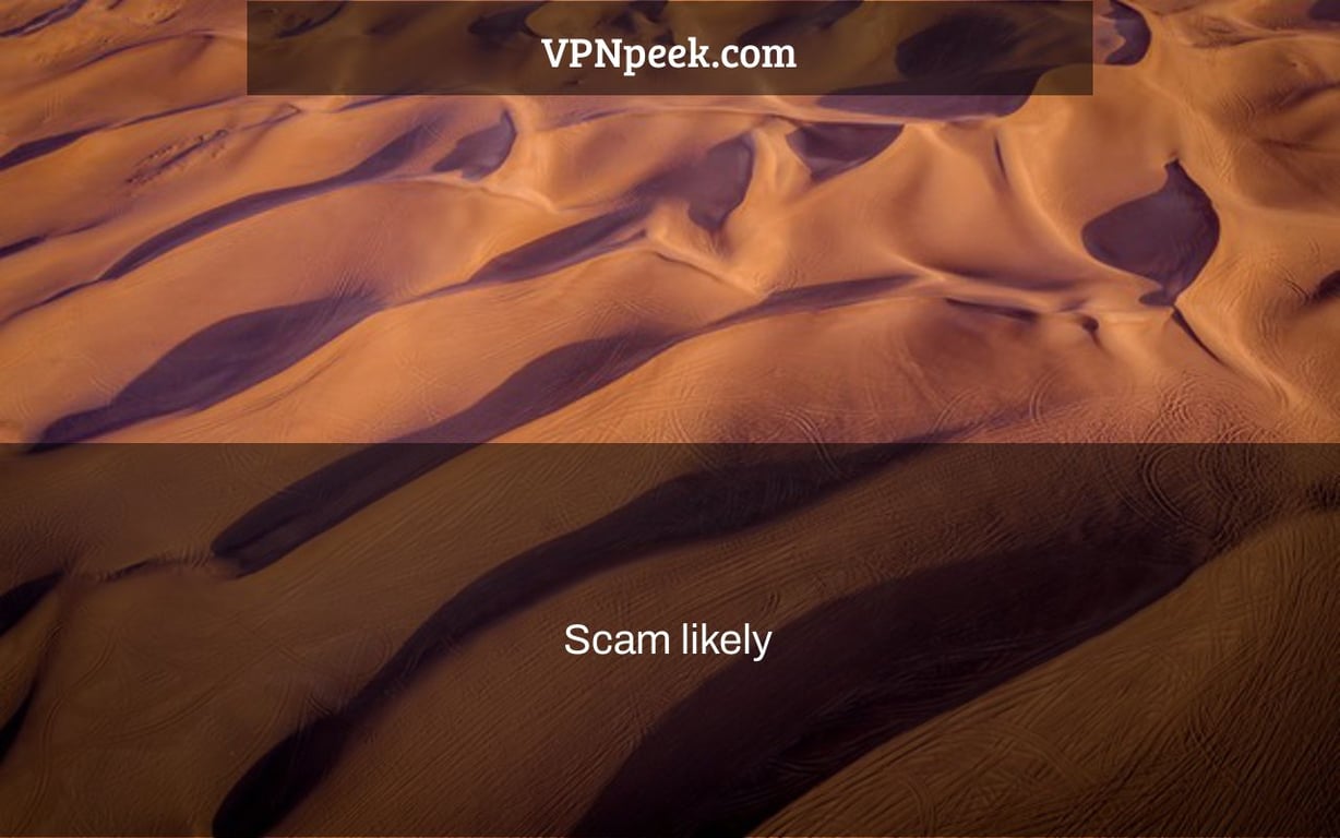 Scam likely