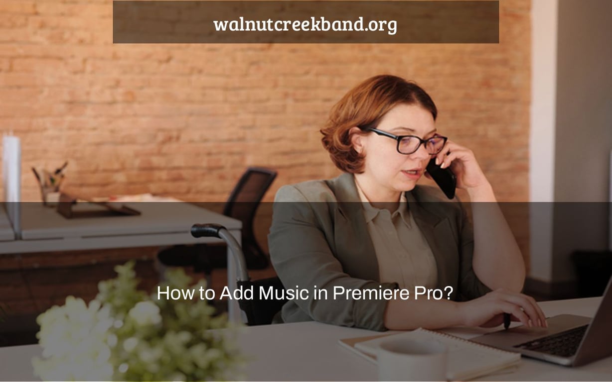 How to Add Music in Premiere Pro?