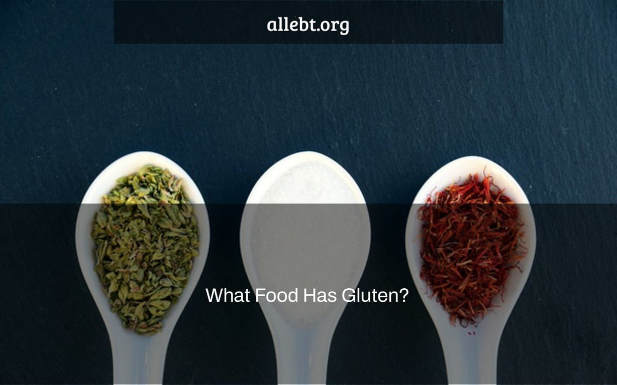 What Food Has Gluten?