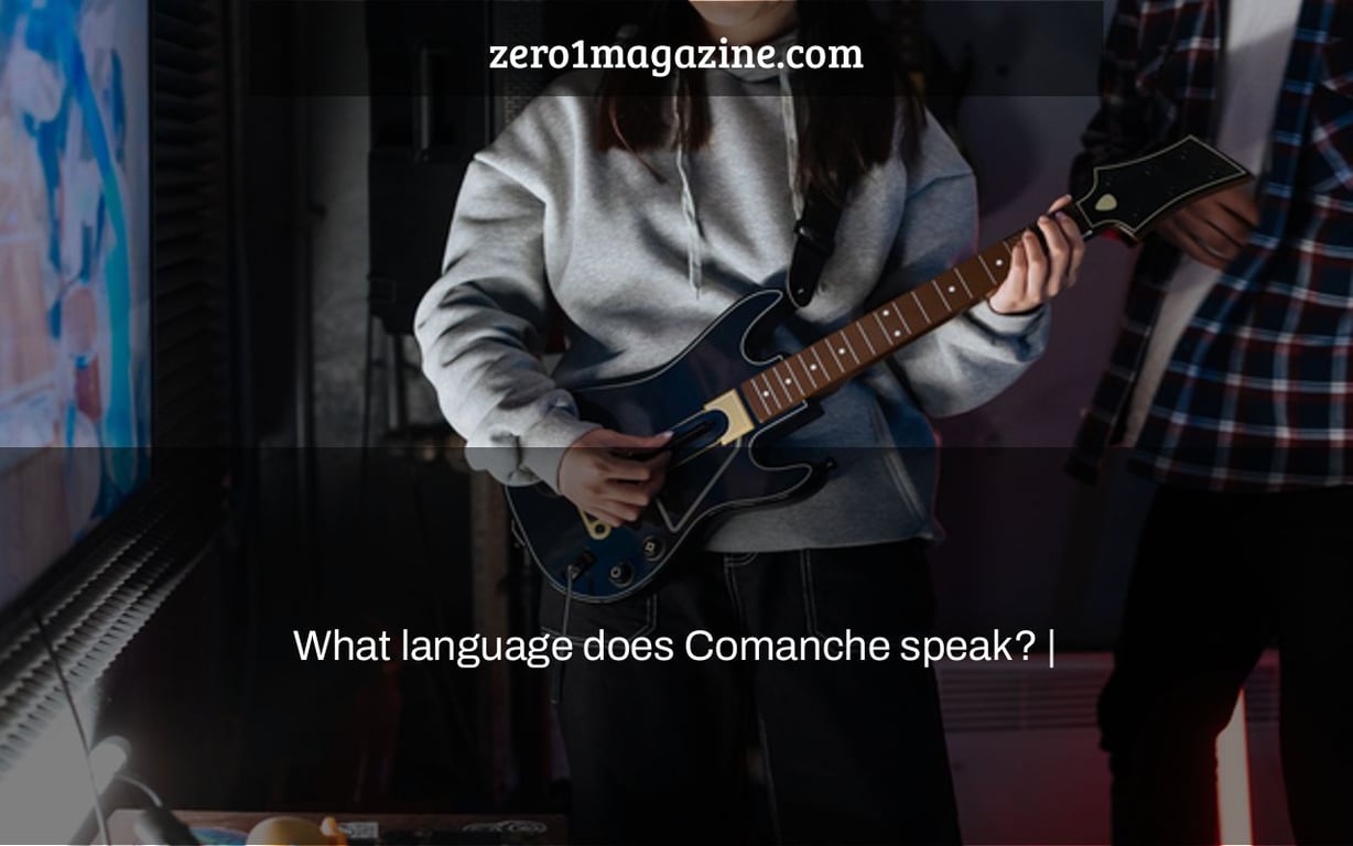 What language does Comanche speak? |