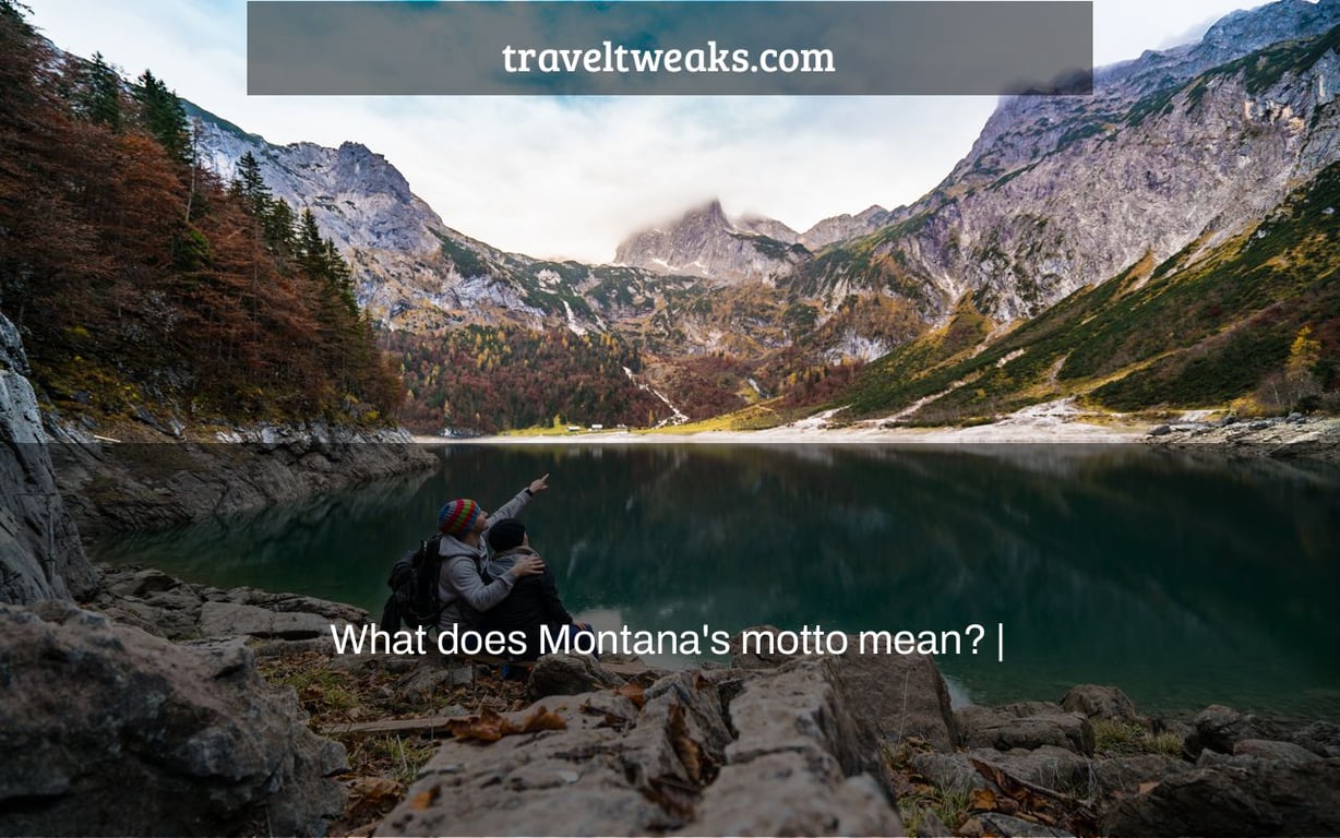 What does Montana's motto mean? |