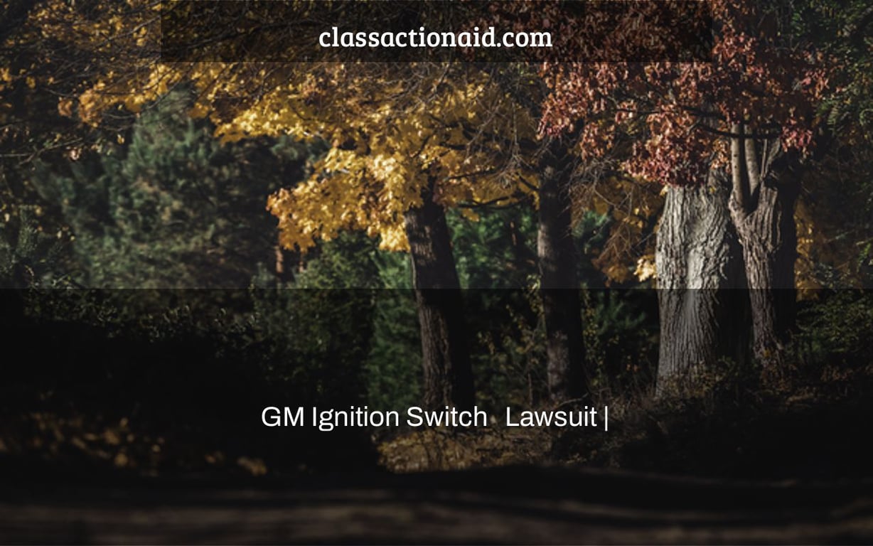 GM Ignition Switch   Lawsuit |