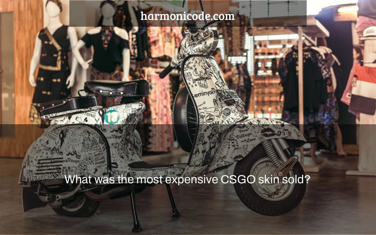 What was the most expensive CSGO skin sold?