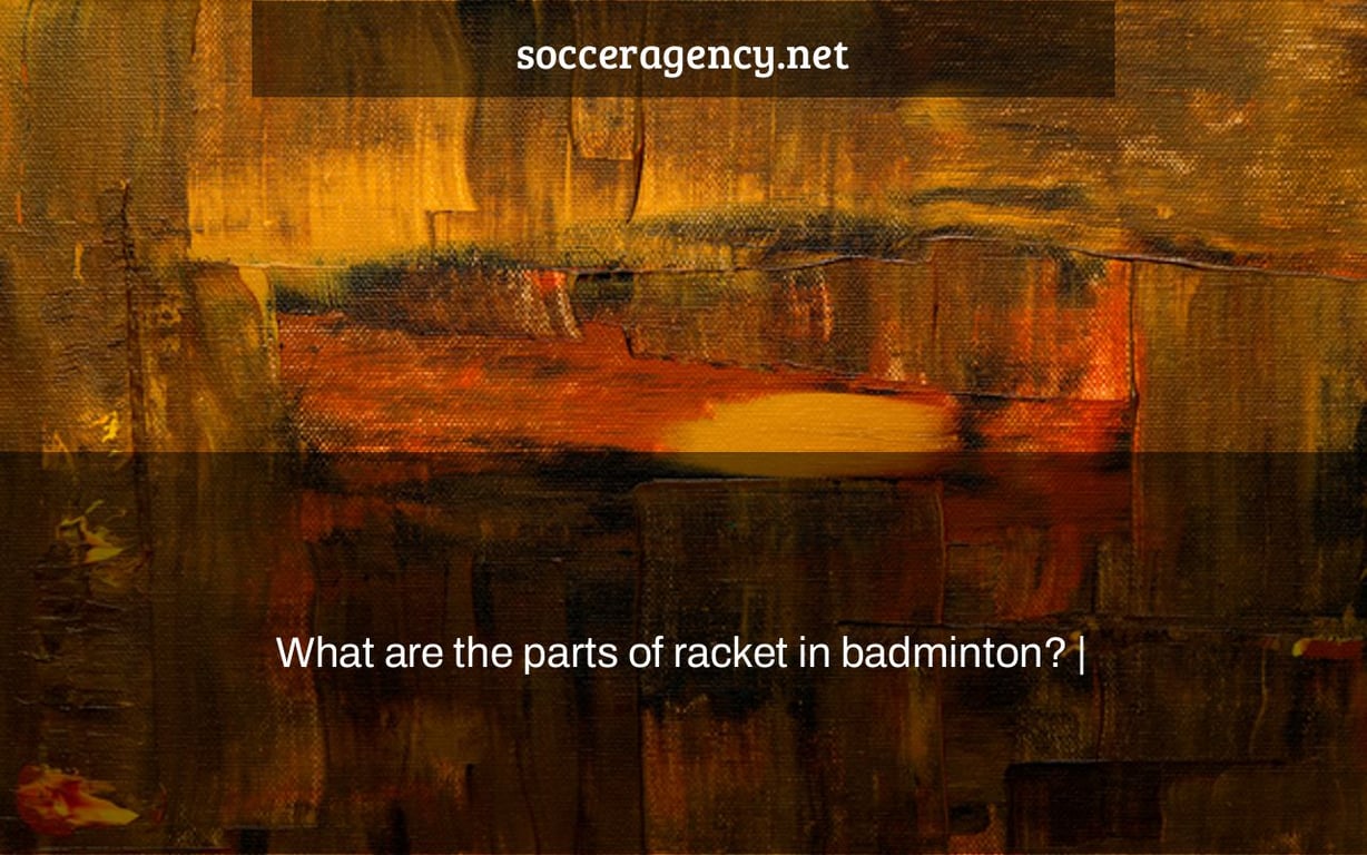 What are the parts of racket in badminton? |