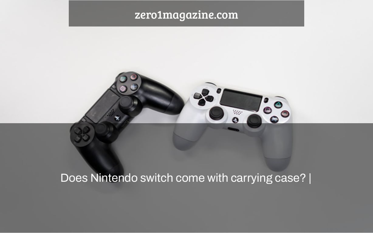 Does Nintendo switch come with carrying case? |