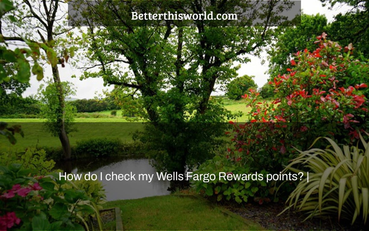 How do I check my Wells Fargo Rewards points? |