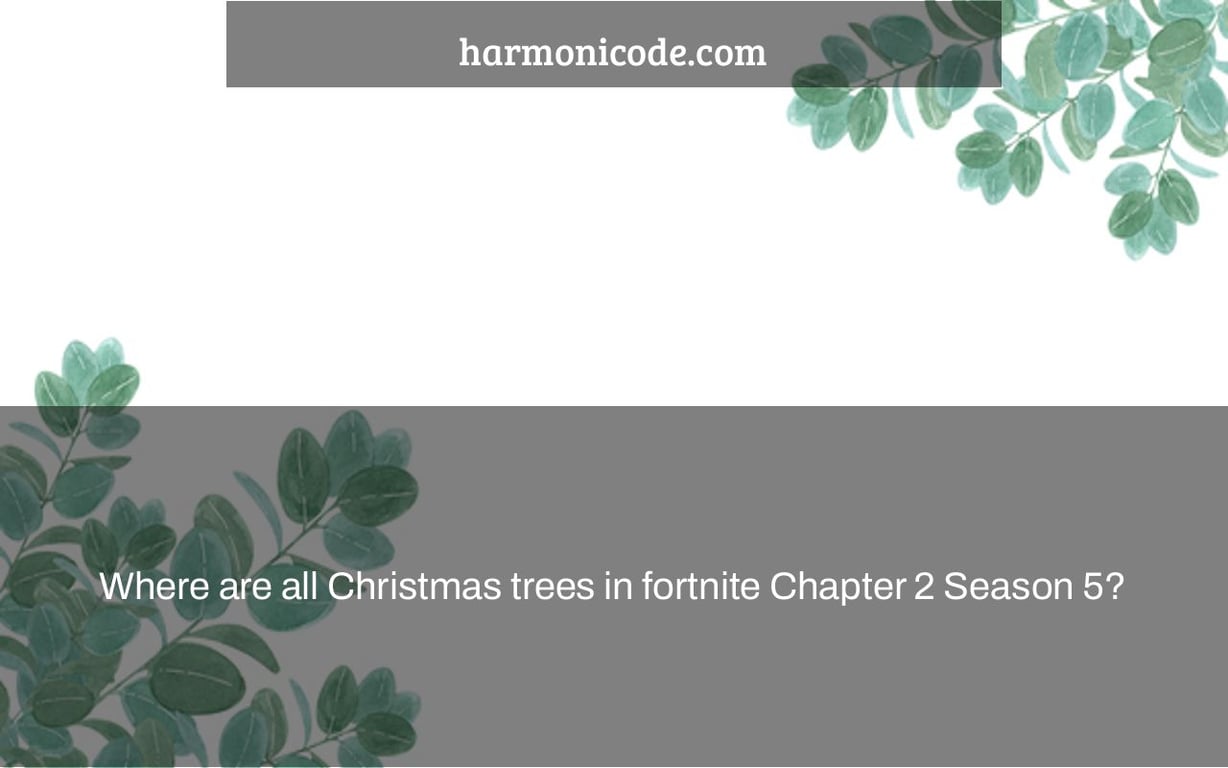 Where are all Christmas trees in fortnite Chapter 2 Season 5?