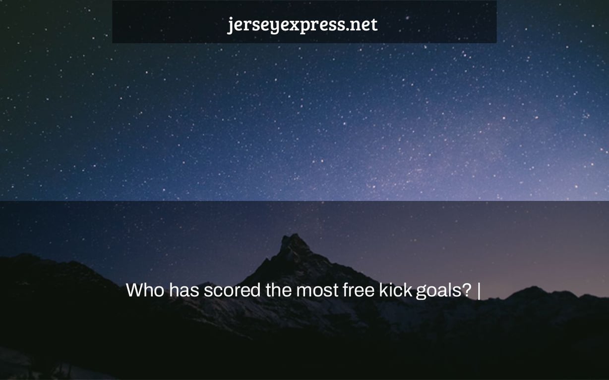 Who has scored the most free kick goals? |