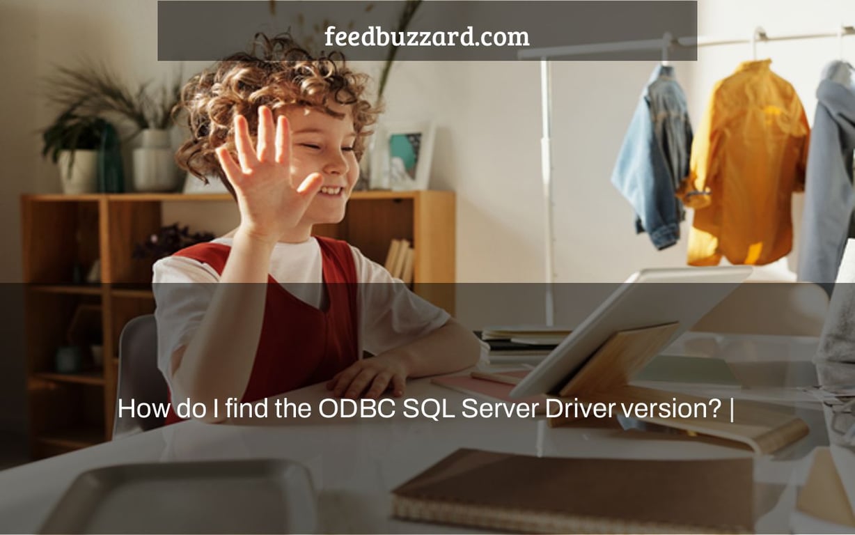 How do I find the ODBC SQL Server Driver version? |