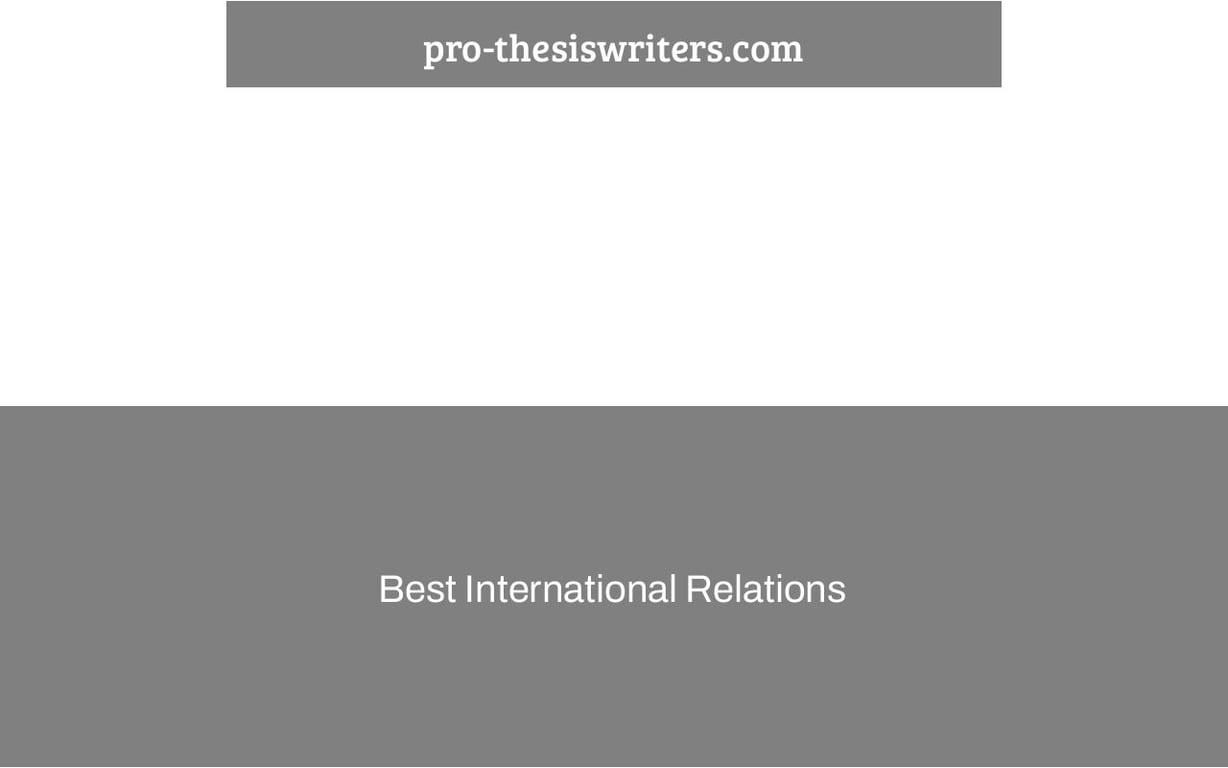 Best International Relations & Political Science Essay Writers