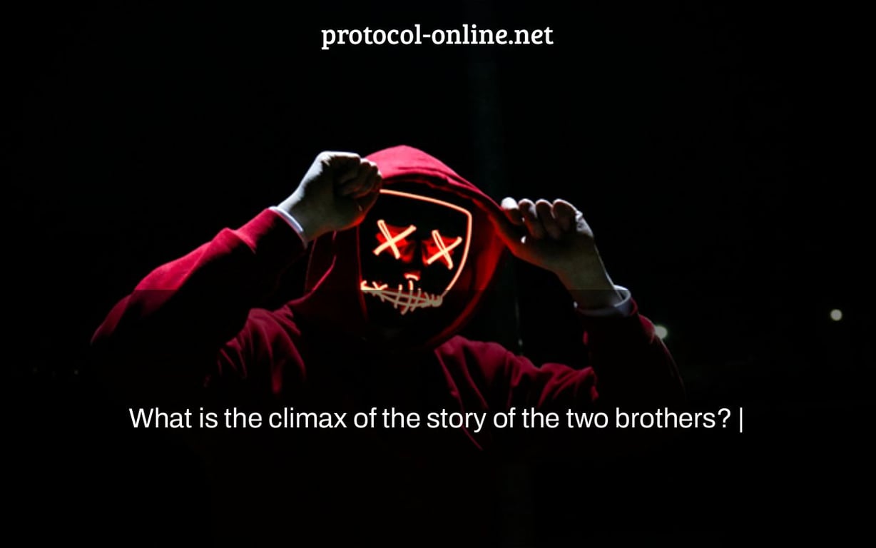 What is the climax of the story of the two brothers? |