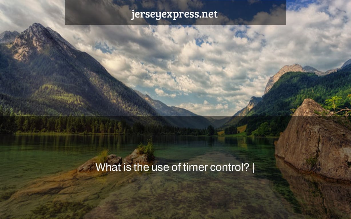 What is the use of timer control? |