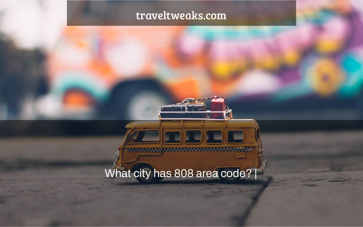 What city has 808 area code? |