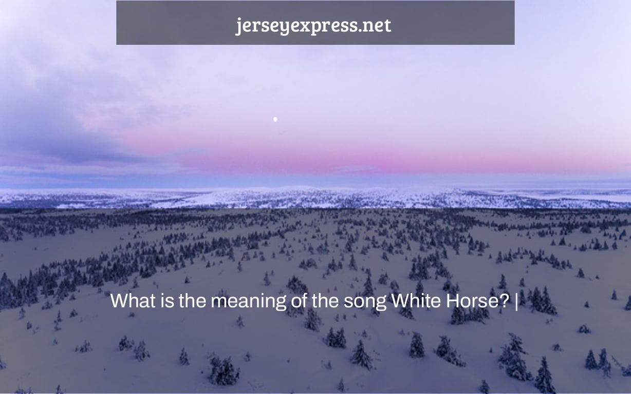 What is the meaning of the song White Horse? |